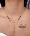 Designer Daily Wear AD Dimond Golden Dokiya 2 Mangalsutra Wholesale Price In Surat
